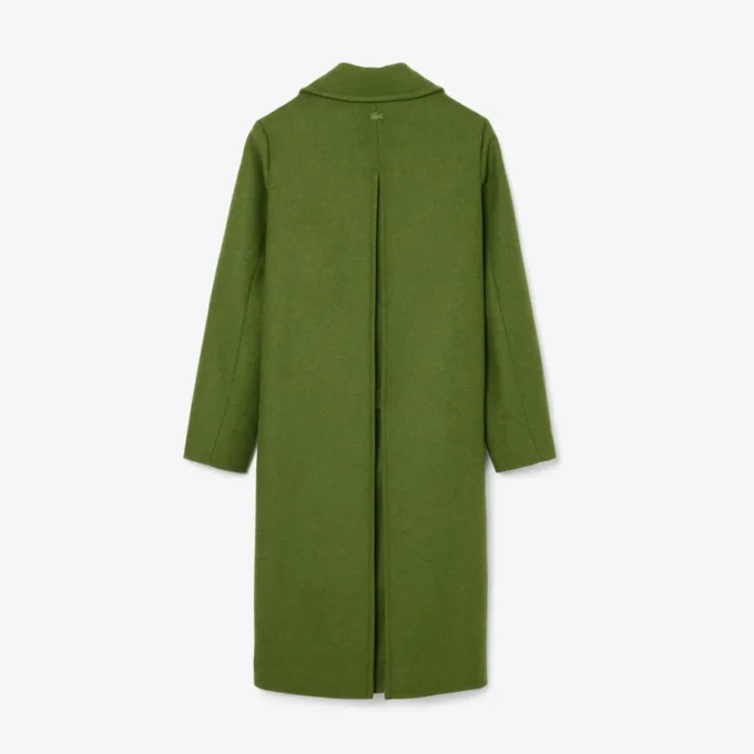 Runway lange peacoat van slubwol