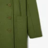 Runway lange peacoat van slubwol
