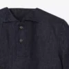Runway losvallend denim poloshirt