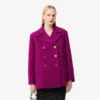 Runway-peacoat van slubwol
