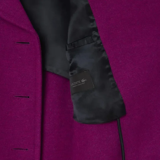 Runway-peacoat van slubwol