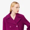 Runway-peacoat van slubwol