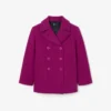 Runway-peacoat van slubwol