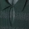 Runway Polo Collar Pointelle Maxi-jurk