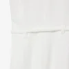 Runway-polojurk met plooien en borduursels