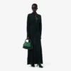 Runway-polokraag zijden maxi-jurk