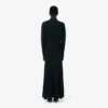 Runway-polokraag zijden maxi-jurk
