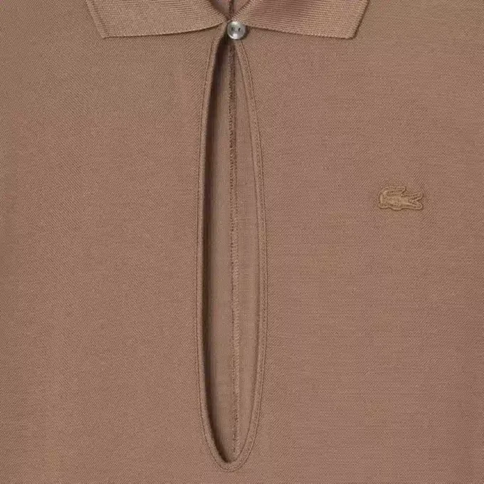 Runway-polokraag zijden maxi-jurk