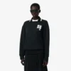 Runway-poloshirt met kraagbadge-accent Sweatshirt