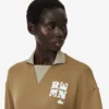 Runway-poloshirt met kraagbadge-accent Sweatshirt