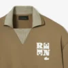Runway-poloshirt met kraagbadge-accent Sweatshirt