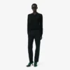 Runway rechtvallende, getailleerde wollen broek