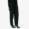 Runway rechtvallende, getailleerde wollen broek