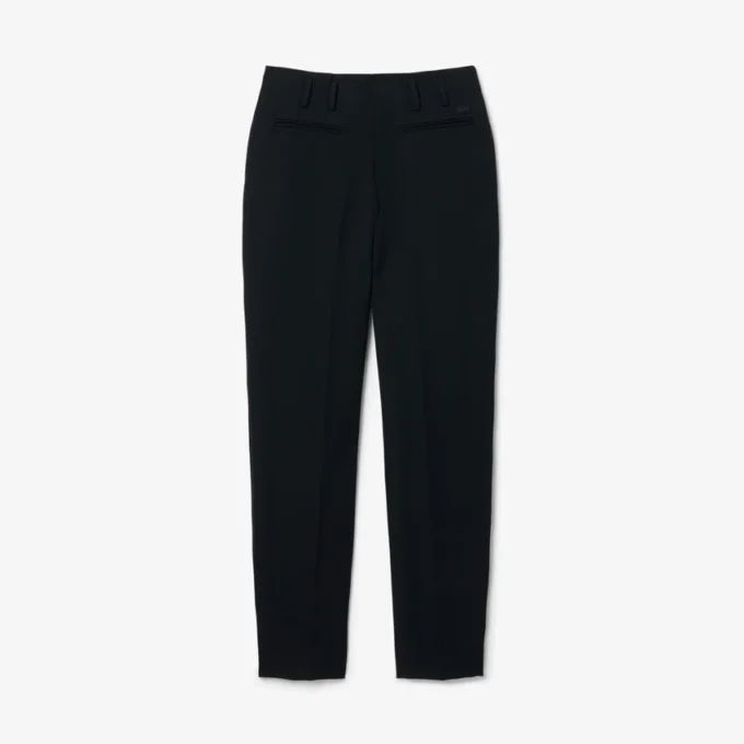 Runway rechtvallende, getailleerde wollen broek