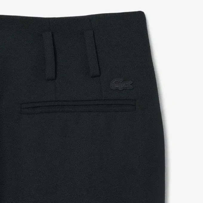 Runway rechtvallende, getailleerde wollen broek