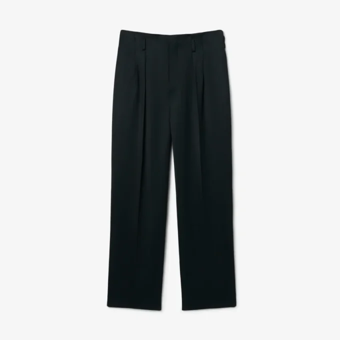 Runway Regular Fit getailleerde satijnen broek