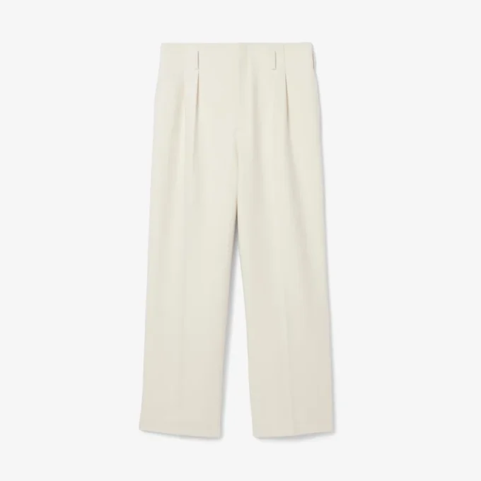 Runway Regular Fit getailleerde wollen broek