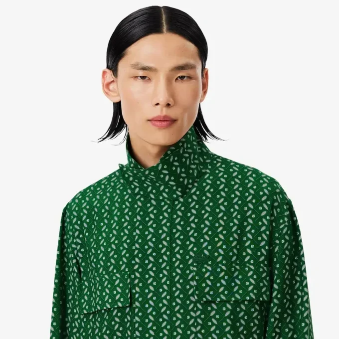 Runway Regular Fit satijnen overhemd met print Runway Regular Fit satijnen overhemd met print