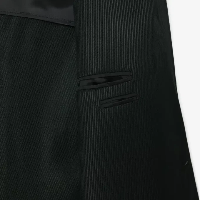 Runway satijnen blazer met sjaalkraag