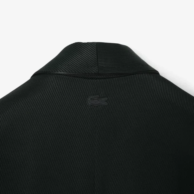 Runway satijnen blazer met sjaalkraag