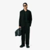 Runway satijnen blazer met sjaalkraag