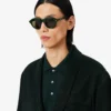Runway satijnen blazer met sjaalkraag