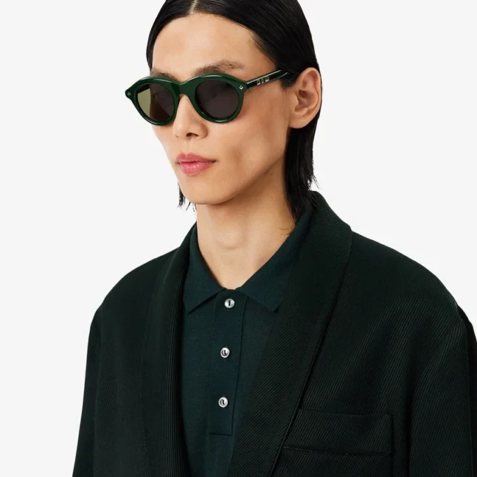 Runway satijnen blazer met sjaalkraag
