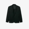 Runway satijnen blazer met sjaalkraag