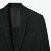 Runway satijnen blazer met sjaalkraag