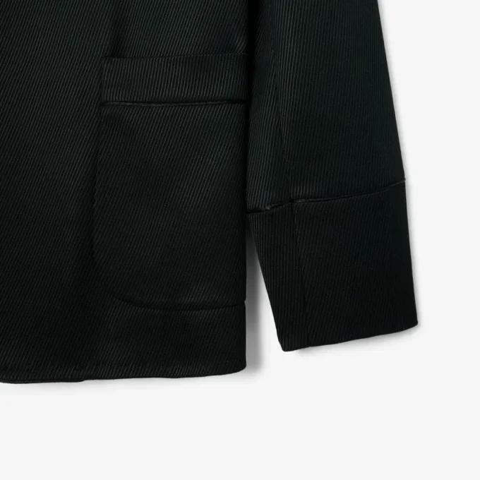 Runway satijnen blazer met sjaalkraag