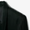 Runway satijnen blazer met sjaalkraag