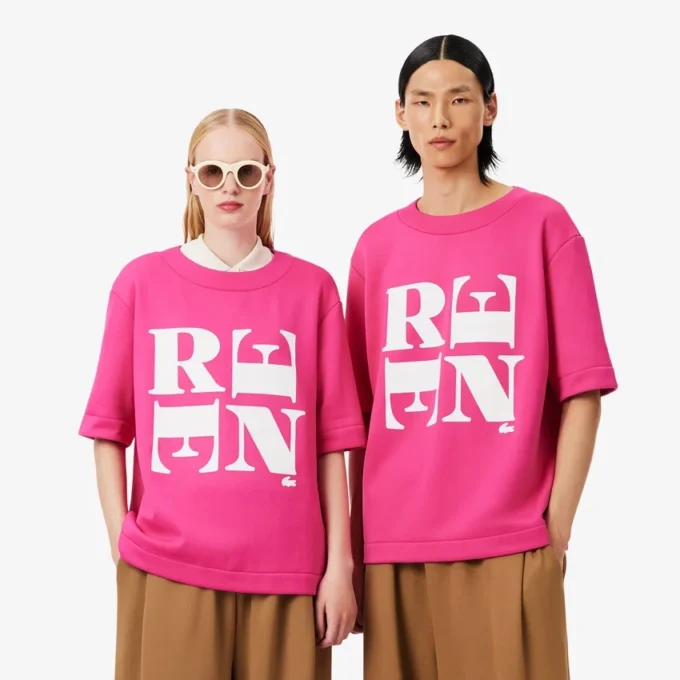 Runway satijnen T-shirt met print