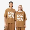 Runway satijnen T-shirt met print