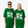 Runway satijnen T-shirt met print