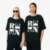 Runway satijnen T-shirt met print