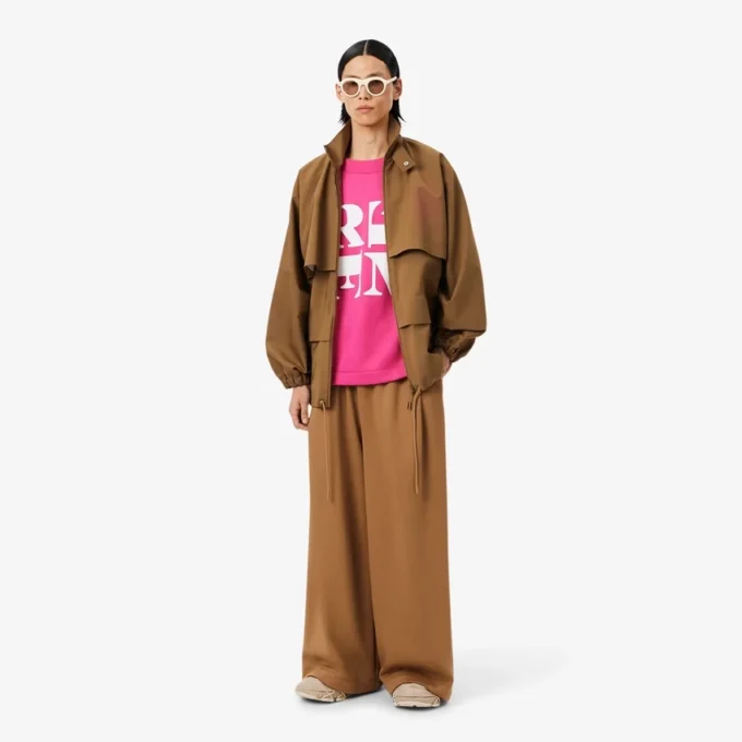 Runway satijnen T-shirt met print
