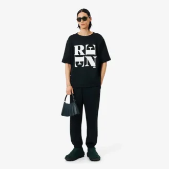 Runway satijnen T-shirt met print