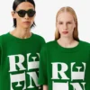 Runway satijnen T-shirt met print