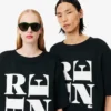 Runway satijnen T-shirt met print