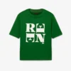 Runway satijnen T-shirt met print