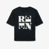 Runway satijnen T-shirt met print