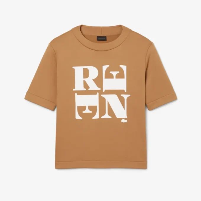 Runway satijnen T-shirt met print
