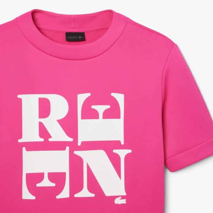 Runway satijnen T-shirt met print