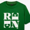 Runway satijnen T-shirt met print