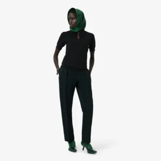 Runway slim fit polo shirt van zwaar piqué