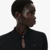 Runway slim fit polo shirt van zwaar piqué