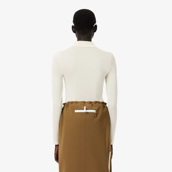 Runway slim fit poloshirt met lange zijden mouwen