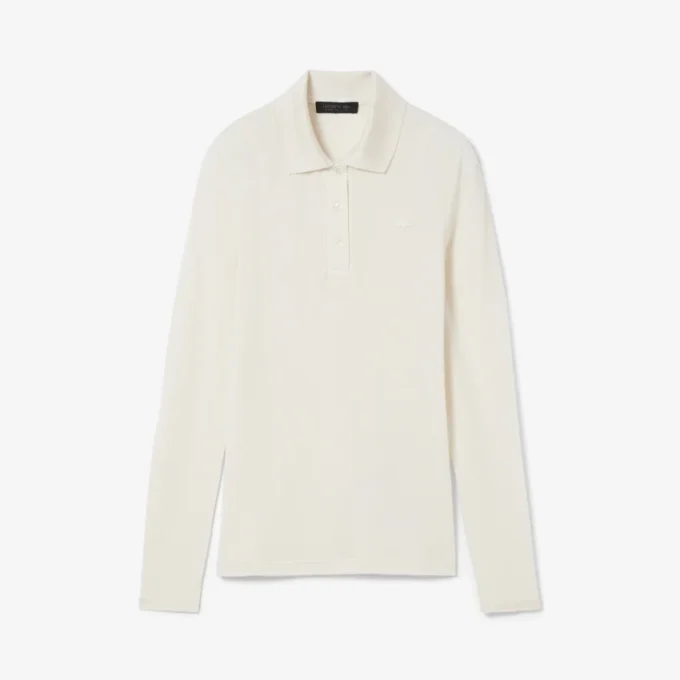 Runway slim fit poloshirt met lange zijden mouwen