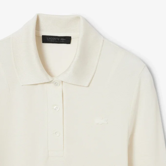 Runway slim fit poloshirt met lange zijden mouwen