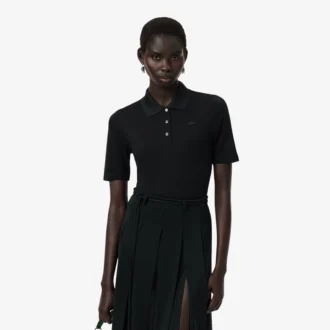 Runway slim fit zijden mini-piqué poloshirt